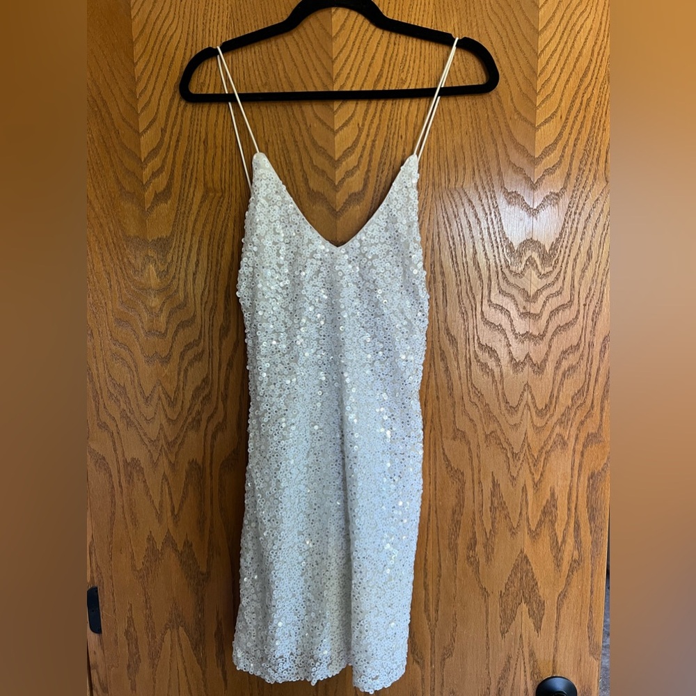 Lulus Backless Sparkle Dress